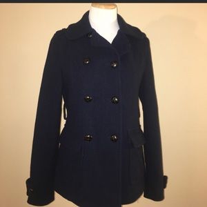 Heritage navy pea coat size small great condition
